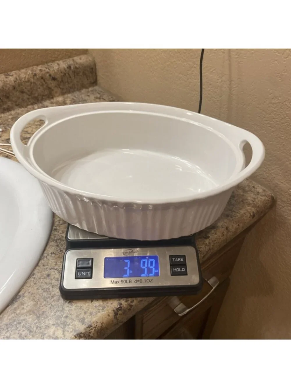 Corning Ware French White Handled Roaster Casserole Lasagna Baking Dish 2.5 Qt